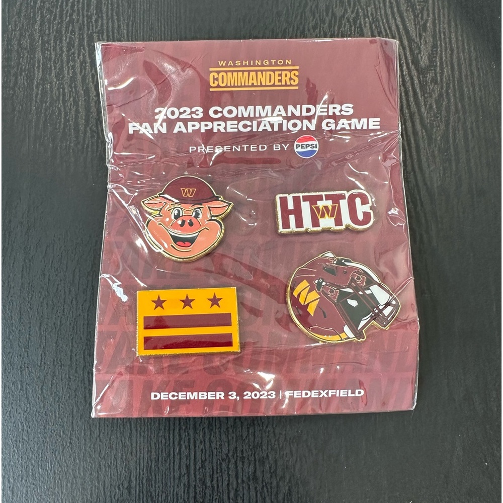 Washington Commanders Enamel Pins